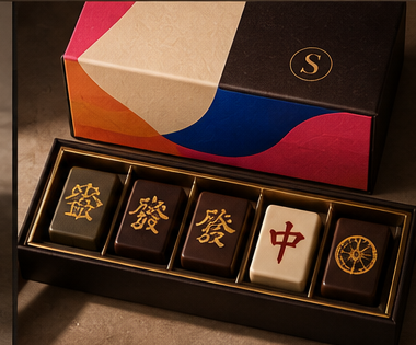The Mahjong Collection packaging concept by Chef Simone